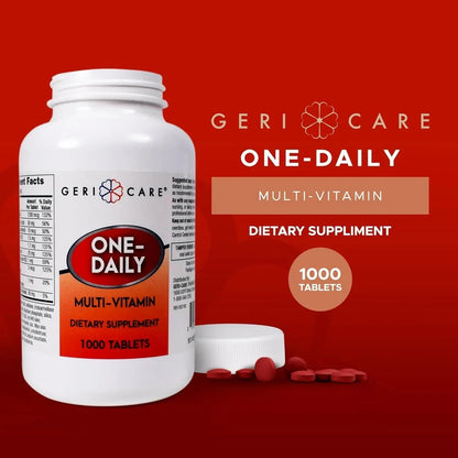 GeriCare Multivitamin Supplement Tablets, (Bottle of 1000) - dailyvitalstore