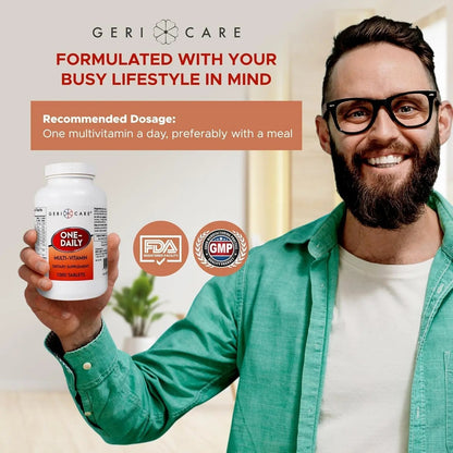 GeriCare Multivitamin Supplement Tablets, (Bottle of 1000) - dailyvitalstore