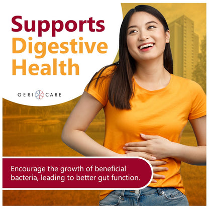 GeriCare Prebiotic Digestive Support, Gummies Compare to Metamucil Fiber Gummies, Berry Flavor, 72 Count, Plant-Based Fiber for Gut Health, Non-GMO, - dailyvitalstore