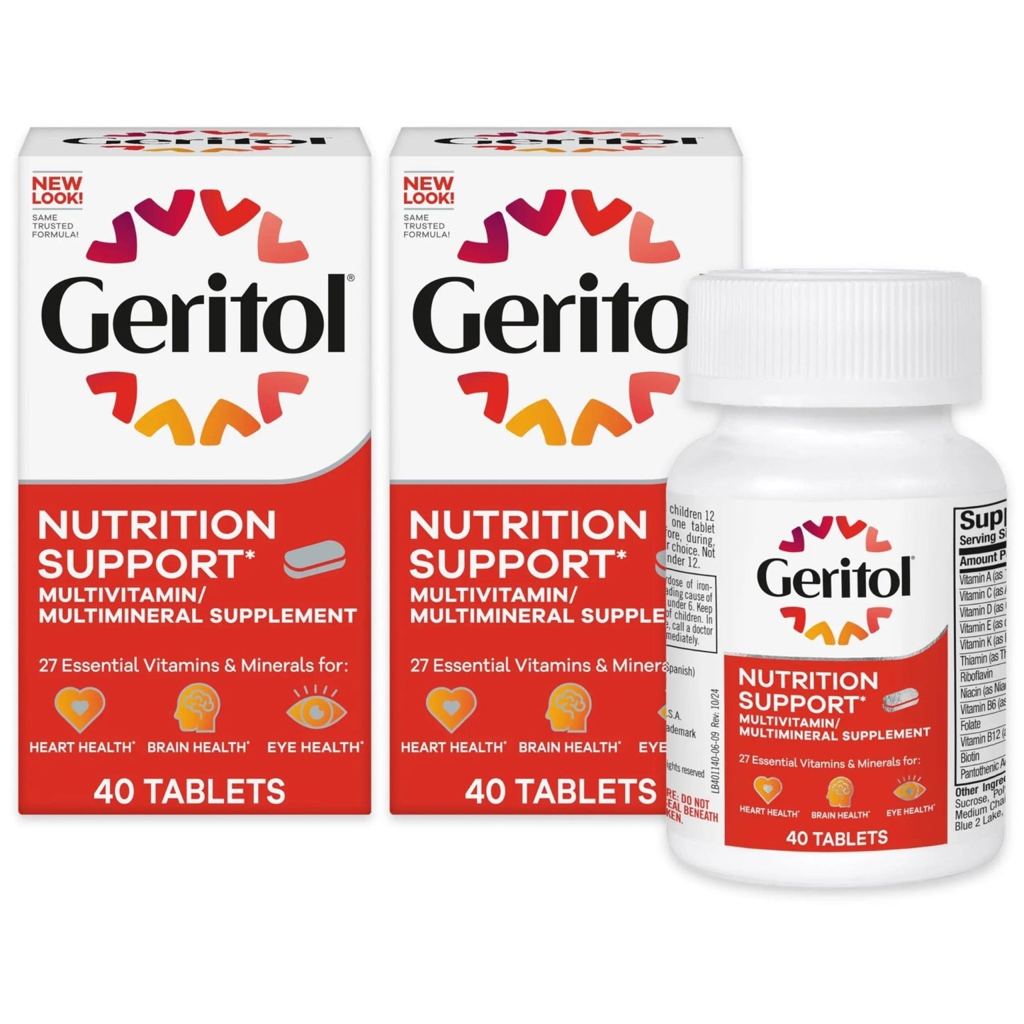 Geritol, Multivitamin Supplement, Contains Antioxidants, Vitamins B, C, E & D and Iron, 27, Minerals, Gluten-Free - dailyvitalstore
