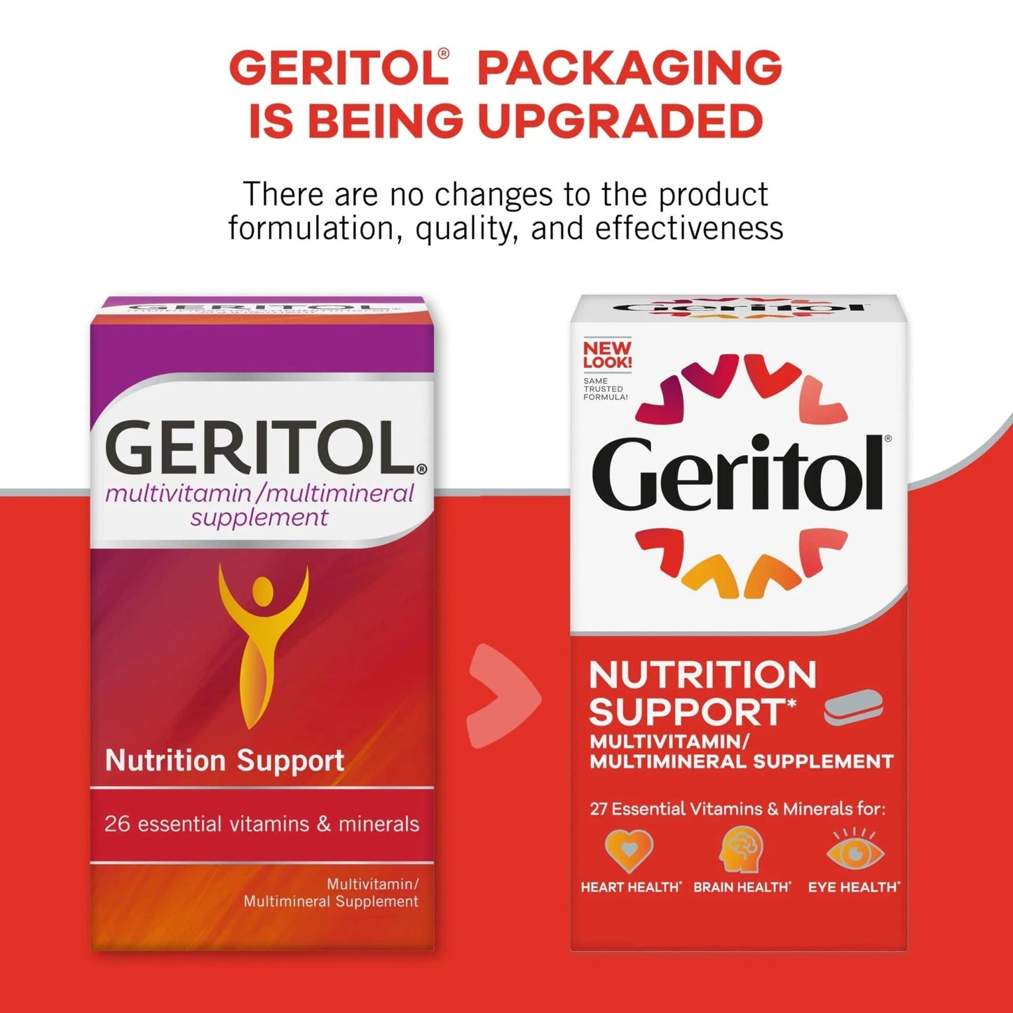 Geritol, Multivitamin Supplement, Contains Antioxidants, Vitamins B, C, E & D and Iron, 27, Minerals, Gluten-Free - dailyvitalstore