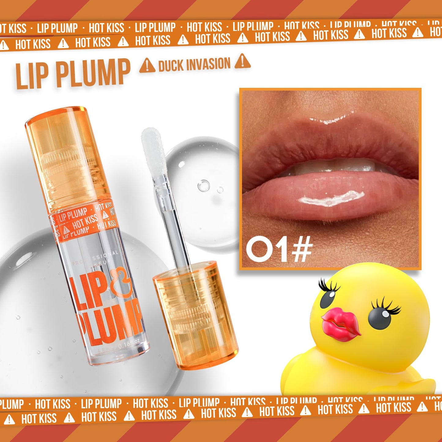 GHFCZOO 3 Colors Duck Lip Plumper Gloss, Hydrating Glitter Shine Primer Lip Tint, Non-Sticky Korean Plumping Lip Oil, Moisturizing Tinted Lip Balm for Sexy, Glossy Lips (Set A, 3pcs/set) - dailyvitalstore