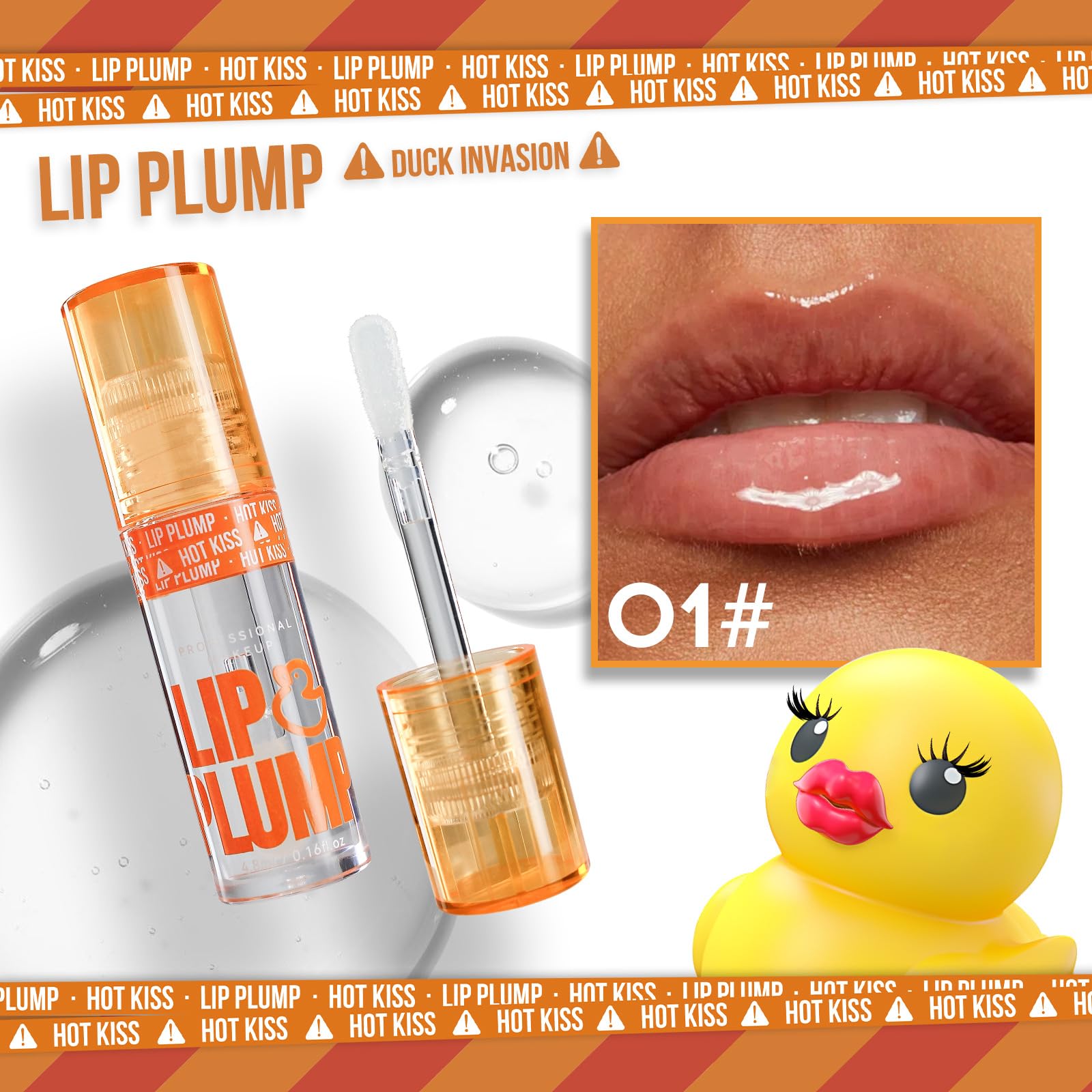 GHFCZOO 3 Colors Duck Lip Plumper Gloss, Hydrating Glitter Shine Primer Lip Tint, Non-Sticky Korean Plumping Lip Oil, Moisturizing Tinted Lip Balm for Sexy, Glossy Lips (Set A, 3pcs/set) - dailyvitalstore