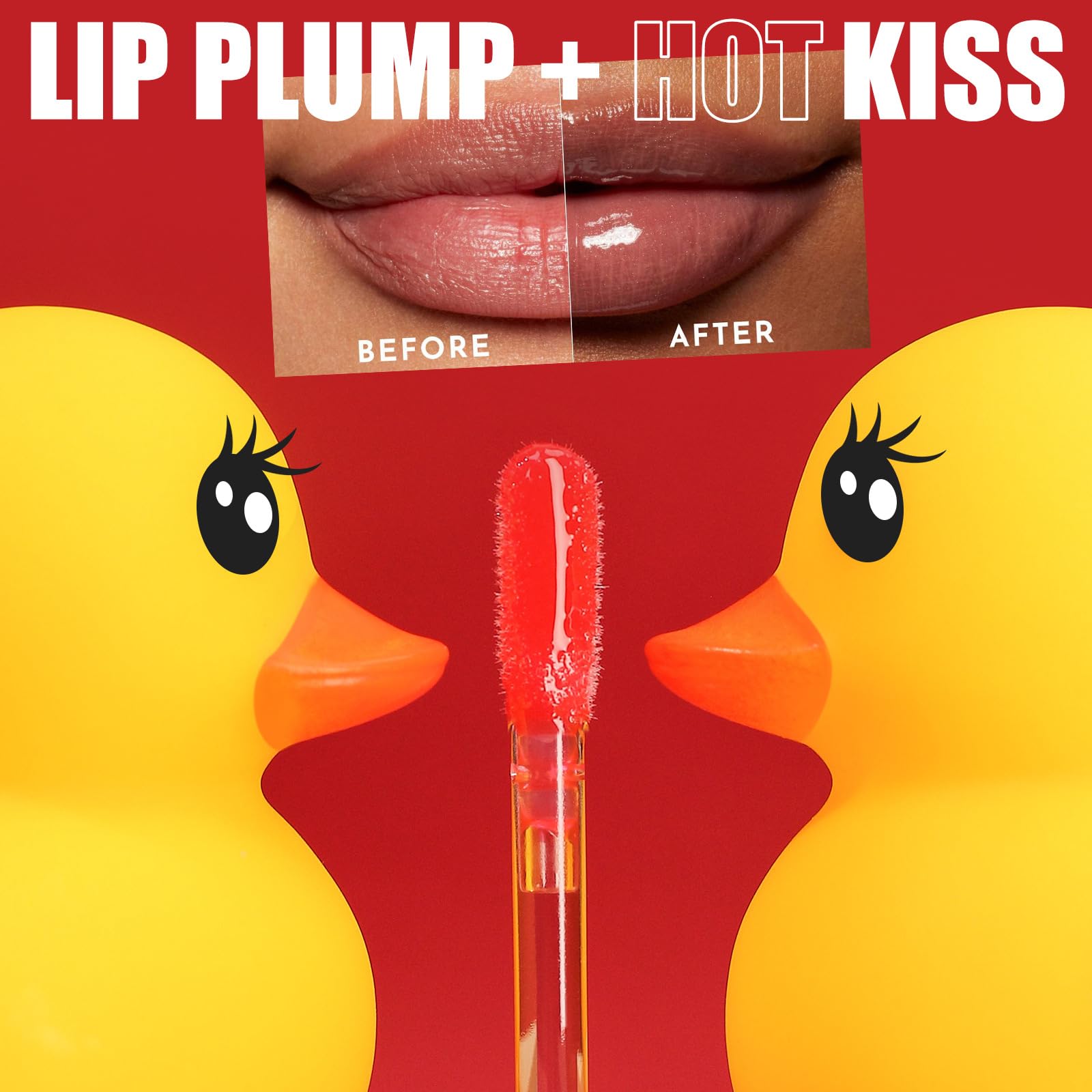 GHFCZOO 3 Colors Duck Lip Plumper Gloss, Hydrating Glitter Shine Primer Lip Tint, Non-Sticky Korean Plumping Lip Oil, Moisturizing Tinted Lip Balm for Sexy, Glossy Lips (Set A, 3pcs/set) - dailyvitalstore