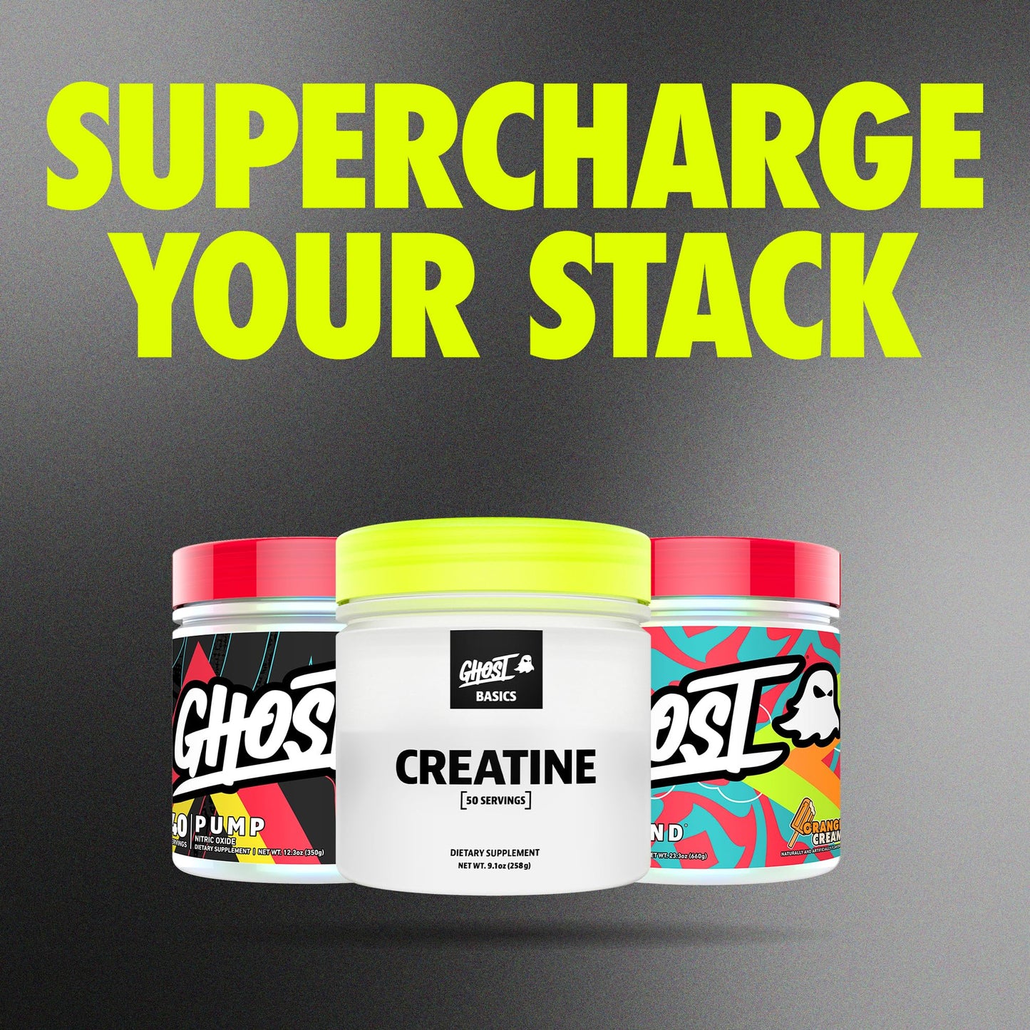 GHOST Basics Creatine Monohydrate Powder for Men & Women – 5G Creapure Creatine Workout Supplement for Muscle Gain – Vegan, Soy Free & Gluten Free - 50 Servings - dailyvitalstore