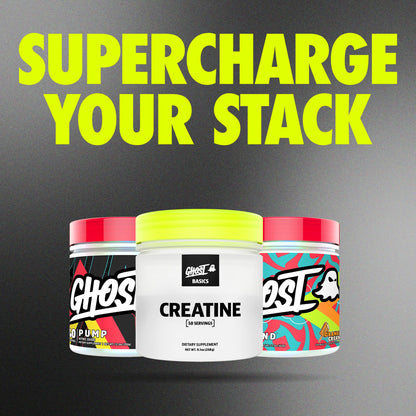 GHOST Basics Creatine Monohydrate Powder for Men & Women – 5G Creapure Creatine Workout Supplement for Muscle Gain – Vegan, Soy Free & Gluten Free - 50 Servings - dailyvitalstore