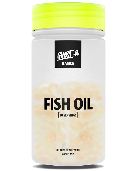 GHOST Basics Fish Oil Supplement, 3000MG Daily Omega 3 Fatty Acids with DHA & EPA for Brain, Heart Health & Immunity Support - Gluten-Free & Soy-Free - 60 Enteric Coated Softgels - dailyvitalstore