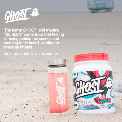 GHOST Clear Whey Isolate Protein Powder, Strawberry Watermelon - 1.57 LB Tub, 25G of Whey Protein - Post Workout Drink for Muscle Gain & Recovery – Sugar Free, Soy Free & Zero Fat, 20 Servings - dailyvitalstore