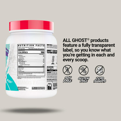 GHOST Clear Whey Isolate Protein Powder, Strawberry Watermelon - 1.57 LB Tub, 25G of Whey Protein - Post Workout Drink for Muscle Gain & Recovery – Sugar Free, Soy Free & Zero Fat, 20 Servings - dailyvitalstore