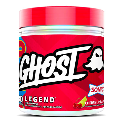 GHOST Legend Pre Workout Powder, Sonic Cherry Limeade - 30 Servings – Pre-Workout for Men & Women with Choline, L-Citrulline, - dailyvitalstore
