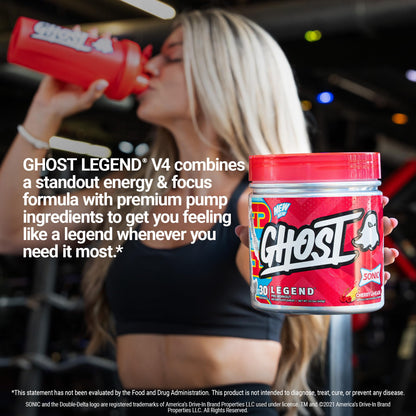 GHOST Legend Pre Workout Powder, Sonic Cherry Limeade - 30 Servings – Pre-Workout for Men & Women with Choline, L-Citrulline, - dailyvitalstore