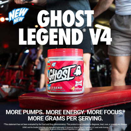 GHOST Legend Pre Workout Powder, Sonic Cherry Limeade - 30 Servings – Pre-Workout for Men & Women with Choline, L-Citrulline, - dailyvitalstore