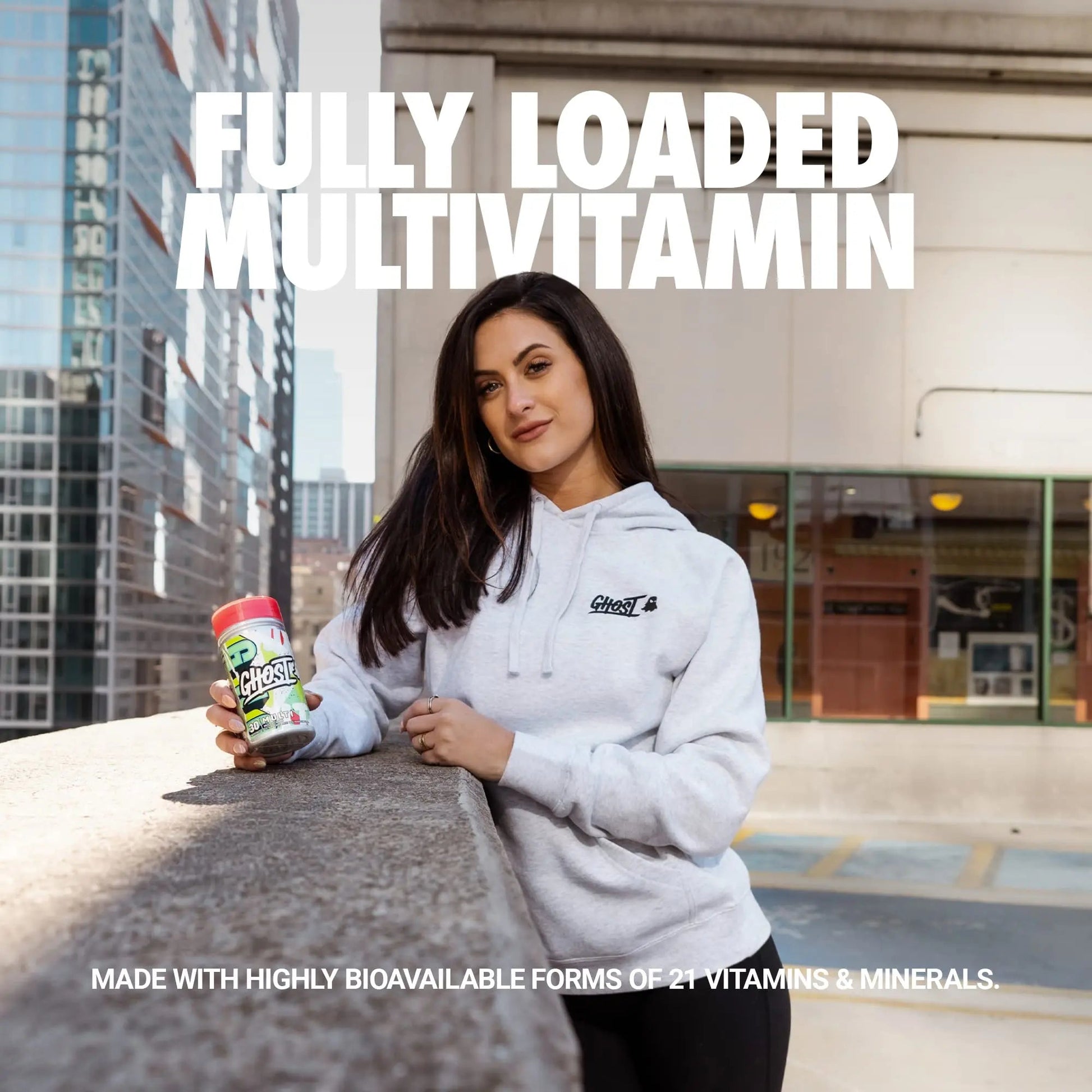 GHOST Multi Multivitamin for Men & Women, 90 Capsules - Loaded with 21 Vitamins - dailyvitalstore