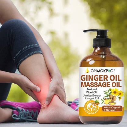 Ginger Oil,Ginger Massage Oil for Lymphatic Drainage,Natural Body Oil for Skin,Arnica Oil,Sore Muslce Massage Oil,Spa Ginger Oil-Warming and Relaxing for Mothers Day Gifts for Wife,Fathers Day Gift - dailyvitalstore