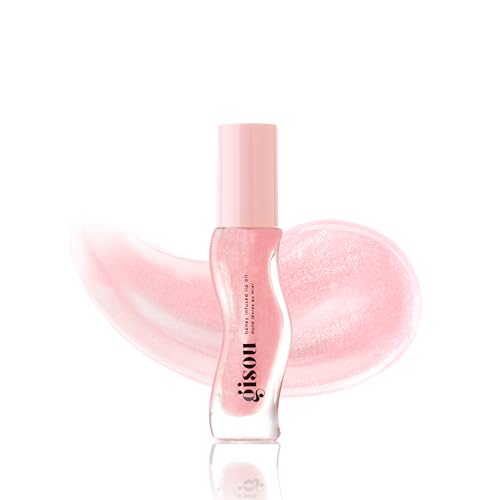 Gisou Honey Infused Hydrating Lip Oil, Nourishing Lip Moisturizer for Dry Lips (Watermelon Sugar) - dailyvitalstore