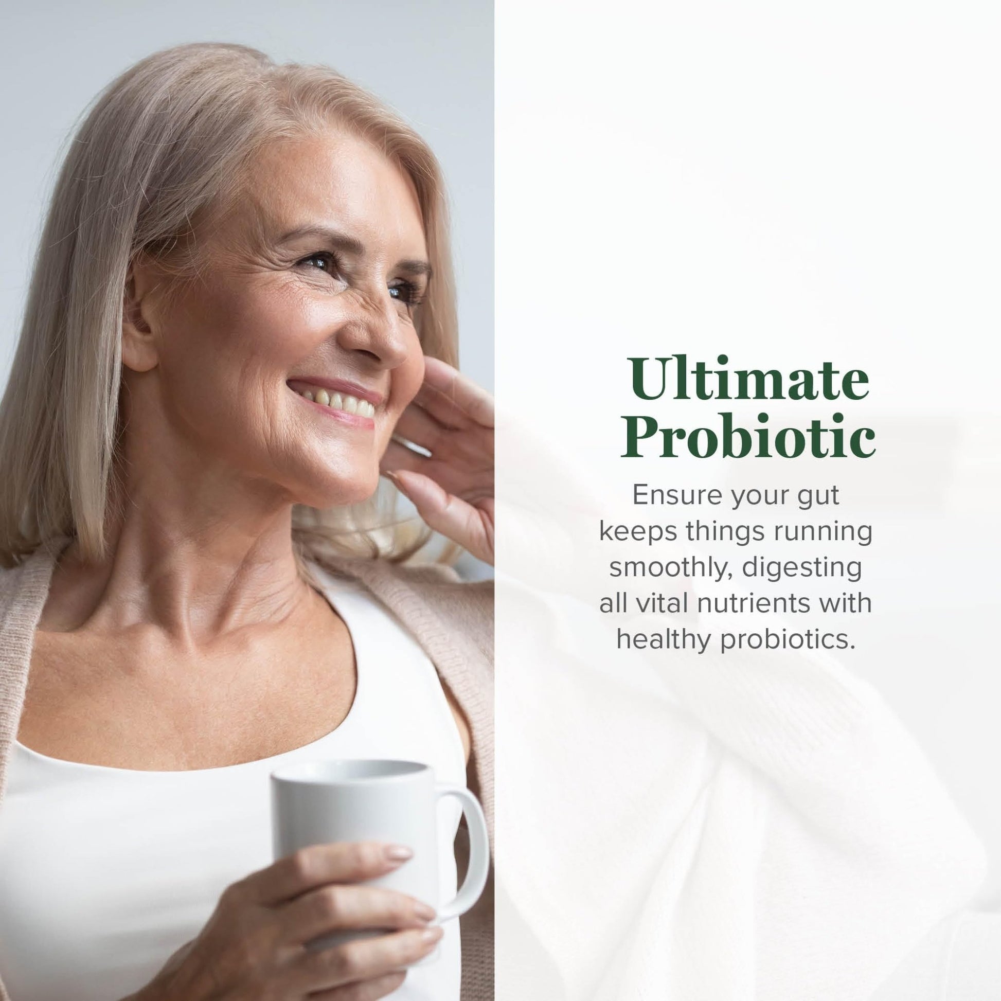 Global Healing Ultimate Probiotic Blend Supplement with Prebiotics and Probiotics for Digestive Health, Digestive Tract, & Immune System, Gut Health for Men & Women, - dailyvitalstore