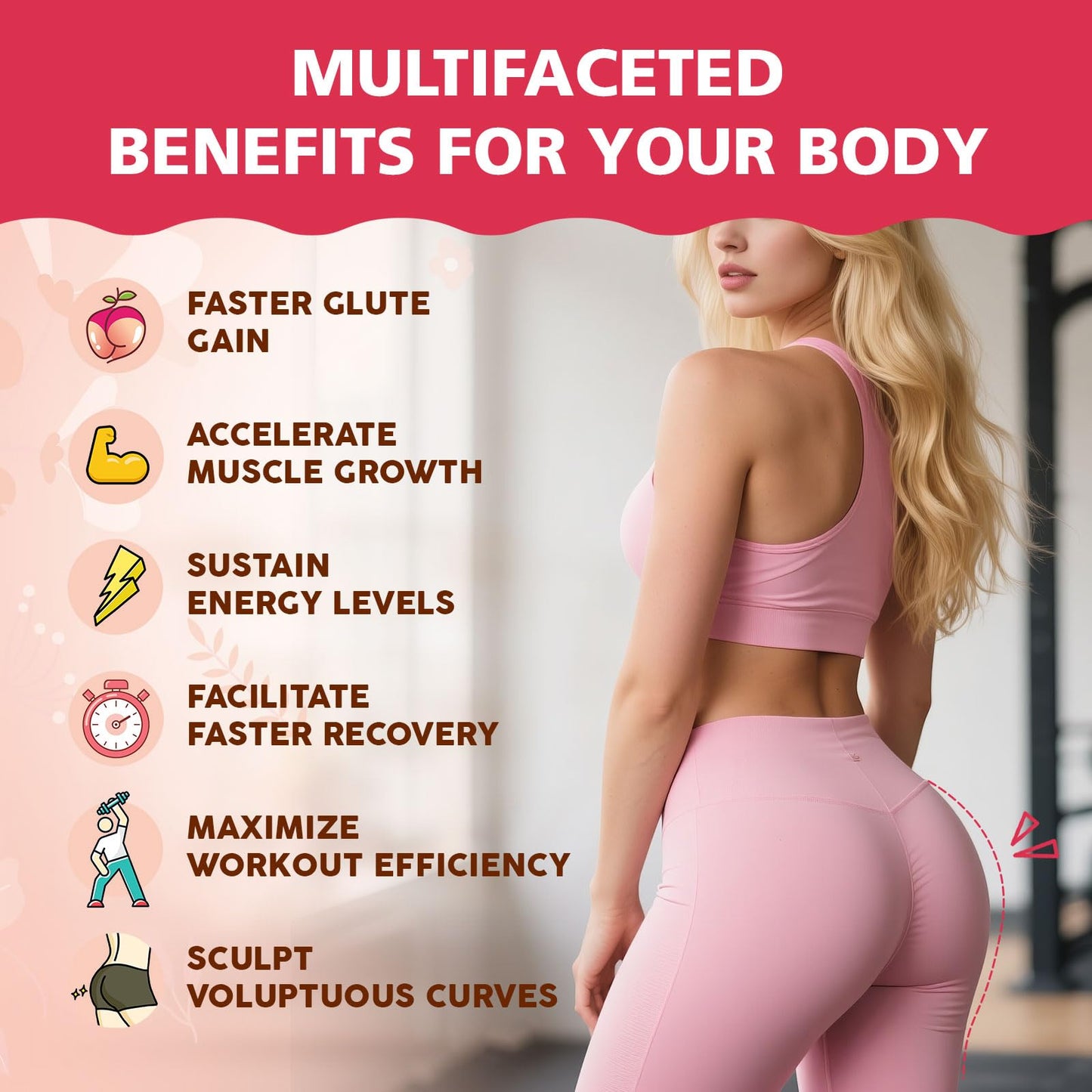 Glorithiventa Cholesterol & Booty Gummies Supplement Bundle - Plant Sterols & Stanols + CurvaBoost BBL Herb Blend & Creatine Monohydrate - Cholesterol Normal Level, Booty, Curves & Energy - dailyvitalstore