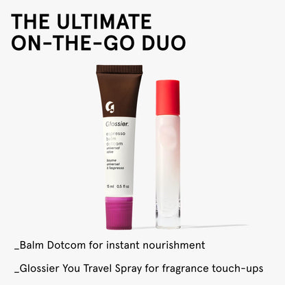 Glossier Balm Dotcom Hydrating Tinted Lip Balm - Universal Salve, Up to 12Hr Moisture for Dry Lips, Cuticles & Skin - Lanolin, Beeswax & Castor Oil - Espresso, Mocha Tint, 15ml - dailyvitalstore