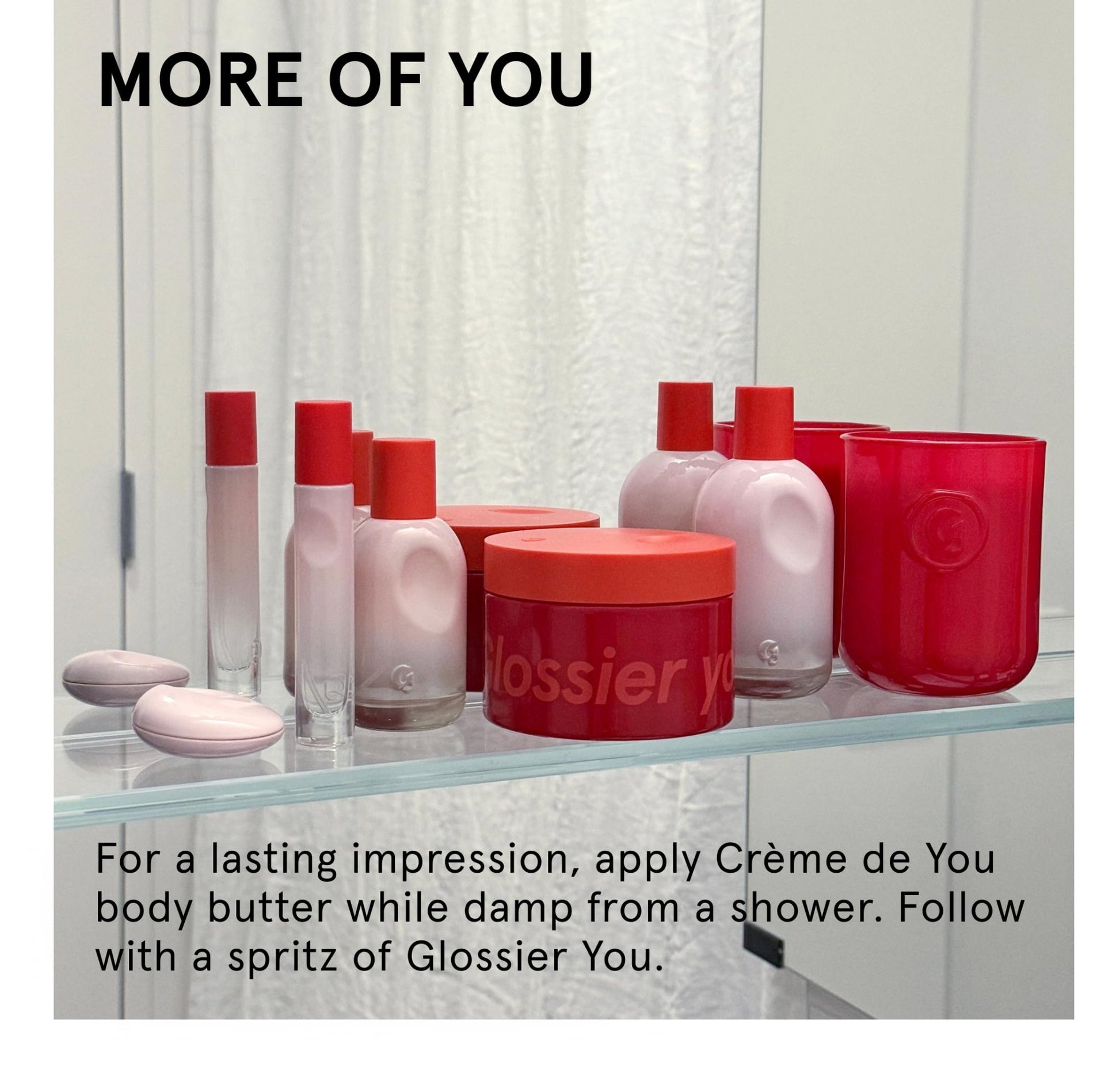 Glossier Crème de You Dry-Touch Body Butter - Signature You Fragrance Scented Body Cream for Dry Skin & 24 Hour Hydration - Shea Butter & Jojoba Oil - Warm & Spicy - Dermatologist-Tested, Vegan, 215ml - dailyvitalstore