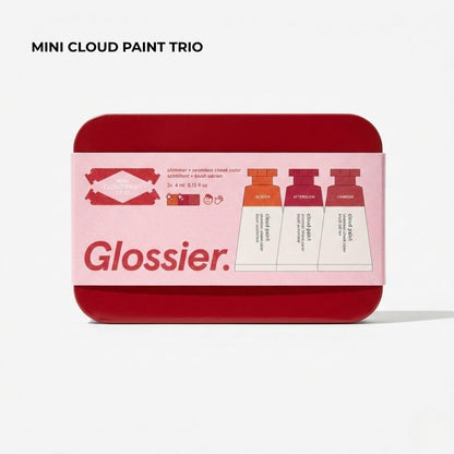 Glossier Mini Cloud Paint Blush Trio Holiday Gift Set: Crimson, Glisten & Afterglow - dailyvitalstore