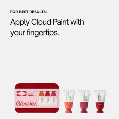 Glossier Mini Cloud Paint Blush Trio Holiday Gift Set: Crimson, Glisten & Afterglow - dailyvitalstore
