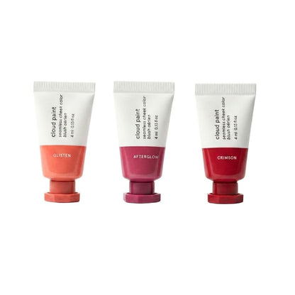 Glossier Mini Cloud Paint Blush Trio Holiday Gift Set: Crimson, Glisten & Afterglow - dailyvitalstore