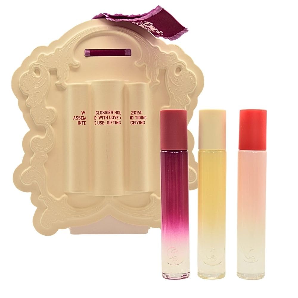 Glossier You Discovery Travel Perfume Spray Gift Set - Limited Edition Trio: Warm Clean, Serene Woody, Dreamy Gourmand Scents - You, Doux, Rêve. - dailyvitalstore