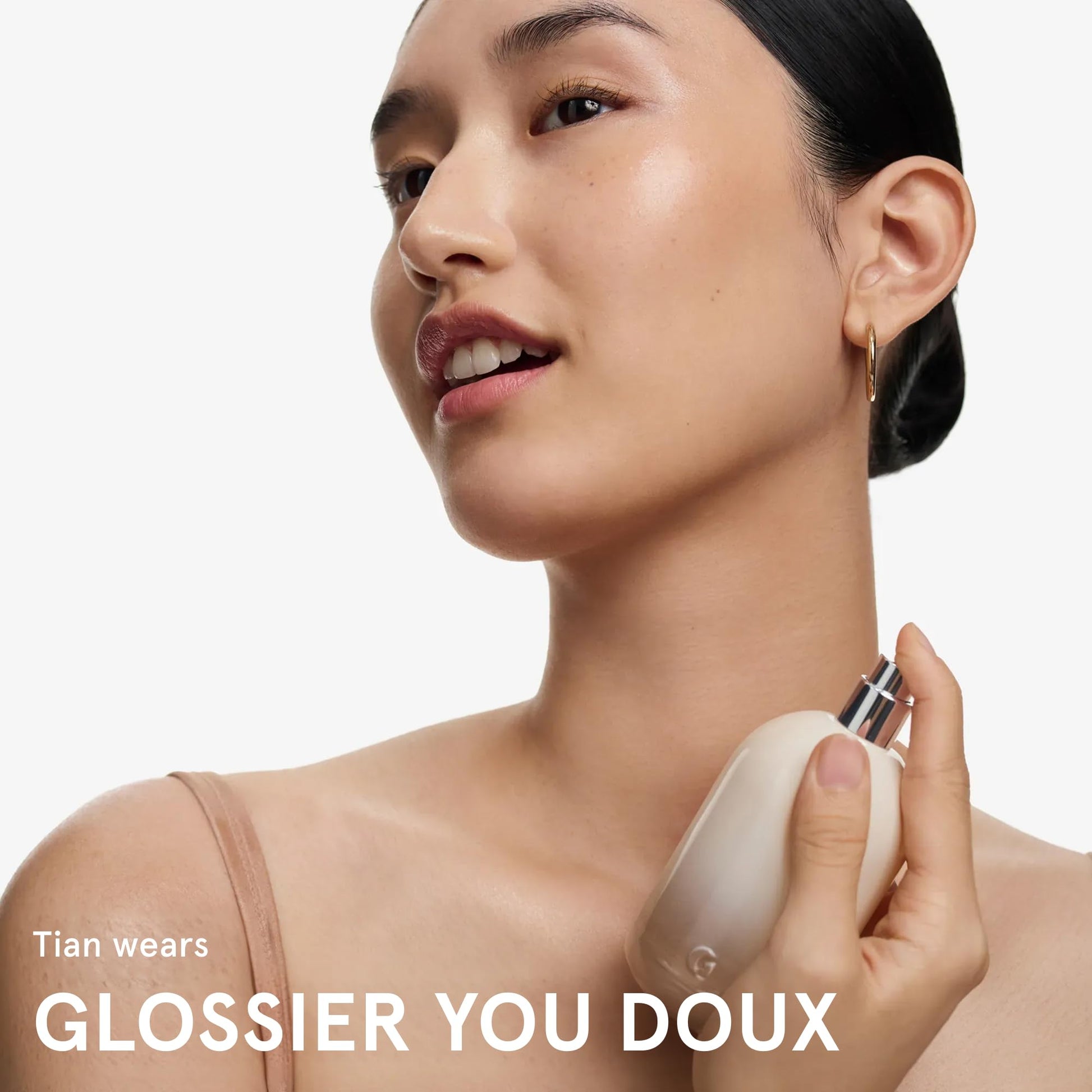 Glossier You Doux Eau de Parfum - Unisex Fragrance for Men & Women, Skin-Scent Enhancer Smells Different on Everyone - Earthy Woody Perfume with Sweet Violet, Palo Santo & Ambrox Base Notes, 100ml - dailyvitalstore