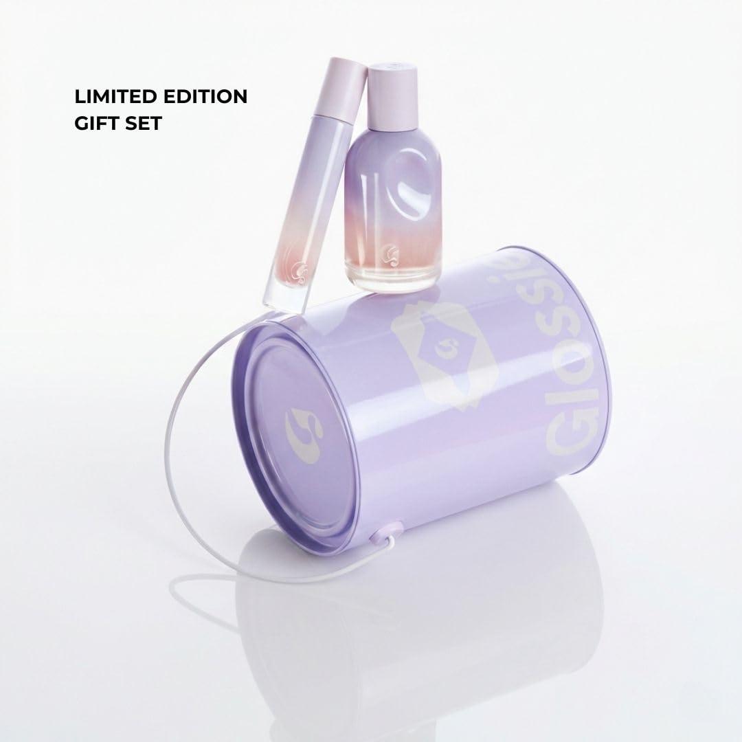 Glossier You Fleur Duo Perfume Gift Set: Fresh Floral Eau de Parfum with Ylang-Ylang, Apricot Skin & Ambrox Notes - dailyvitalstore