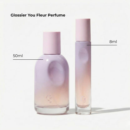 Glossier You Fleur Duo Perfume Gift Set: Fresh Floral Eau de Parfum with Ylang-Ylang, Apricot Skin & Ambrox Notes - dailyvitalstore