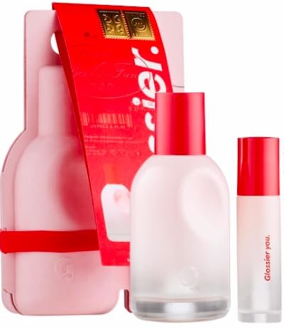 Glossier You Limited Edition Two of You Eau de Parfum Holiday Gift Set - Full Size Spray (1.7oz / 50ml) and Travel Size Rollerball (0.27oz / 8ml) - dailyvitalstore