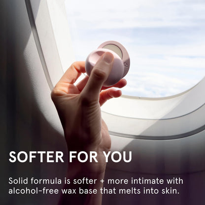 Glossier You Solid Perfume - Unisex Fragrance for Women & Men in Refillable Compact, Alcohol-Free Balm Melts Into Skin - Buildable Warm & Spicy Scent Pink Pepper, Iris, Ambrox - Travel-Friendly, 3g - dailyvitalstore