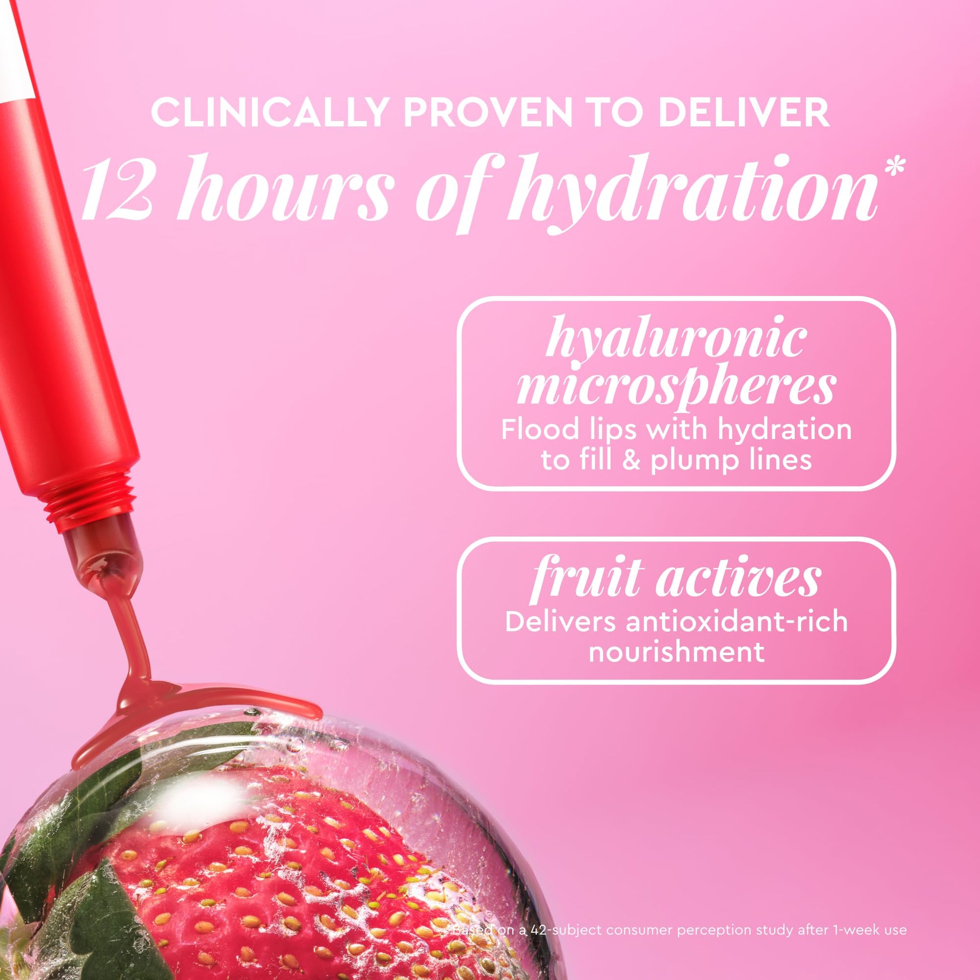 Glow Recipe Glass Balm Lip Treatment - 12Hr Hydrating Lip Balm & Moisturizer with Hyaluronic Acid to Smooth, Plump & Protect from Dryness - Sheer Pinky Red Tint, Strawberry Bingsoo (15 ml) - dailyvitalstore
