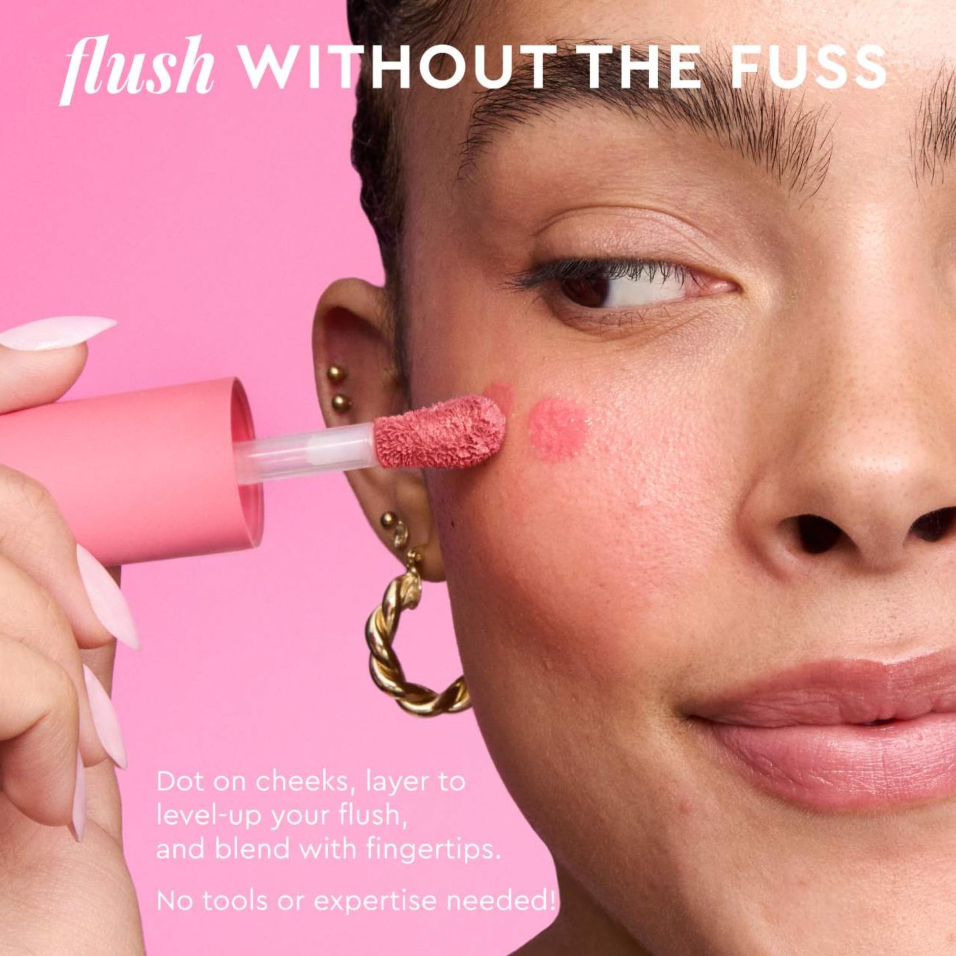 Glow Recipe Niacinamide Dewy Flush Tinted Liquid Blush Serum - Glowy Blush for Cheeks to Smooth, Hydrate & Brighten - Liquid Korean Makeup with Buildable Soft Pink Tint - Watermelon Flush (0.4 oz) - dailyvitalstore