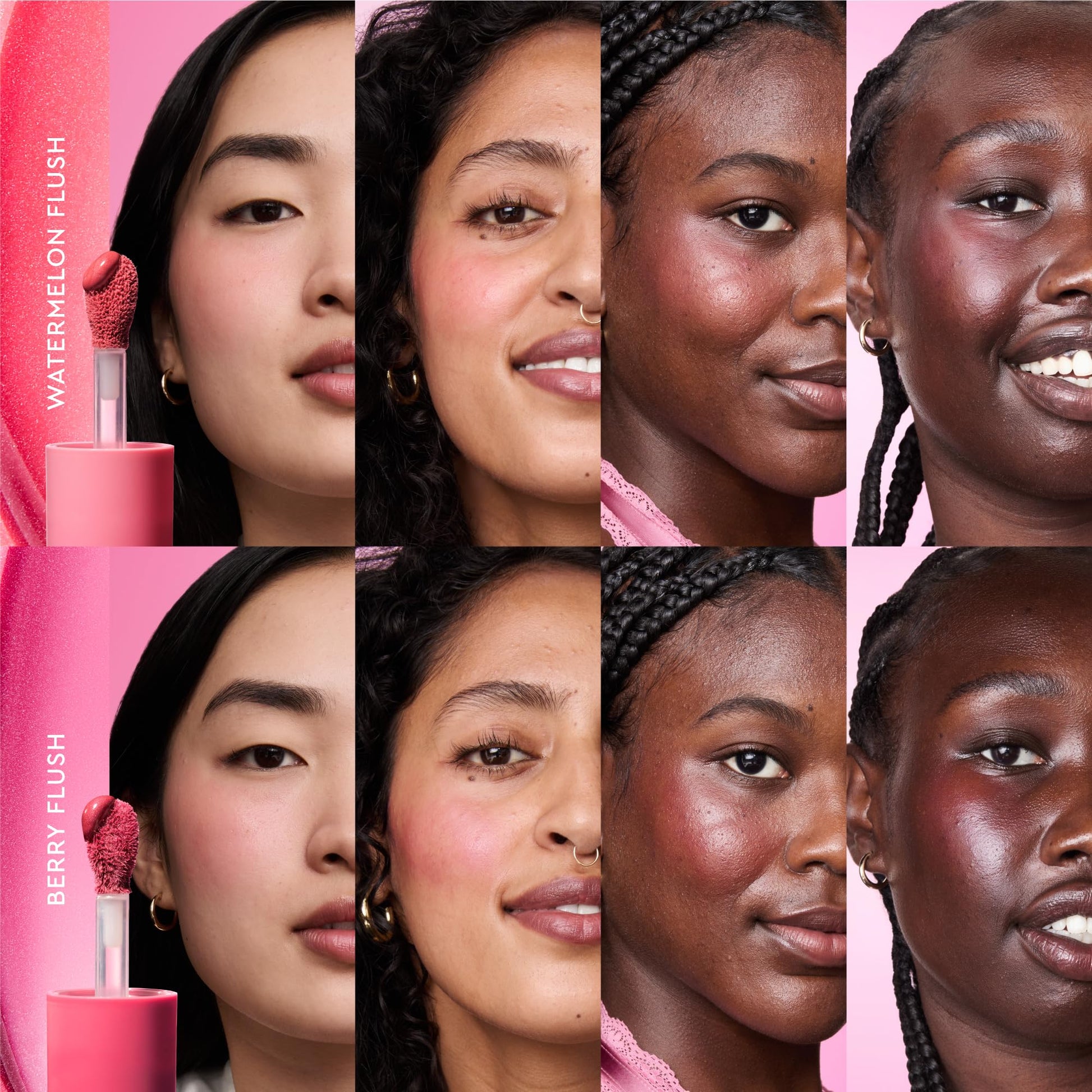 Glow Recipe Niacinamide Dewy Flush Tinted Liquid Blush Serum - Glowy Blush for Cheeks to Smooth, Hydrate & Brighten - Liquid Korean Makeup with Buildable Soft Pink Tint - Watermelon Flush (0.4 oz) - dailyvitalstore