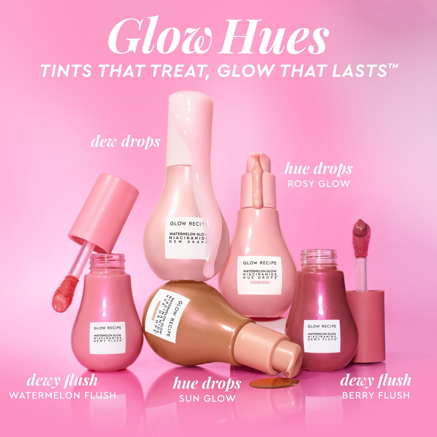 Glow Recipe Niacinamide Dewy Flush Tinted Liquid Blush Serum - Glowy Blush for Cheeks to Smooth, Hydrate & Brighten - Liquid Korean Makeup with Buildable Soft Pink Tint - Watermelon Flush (0.4 oz) - dailyvitalstore
