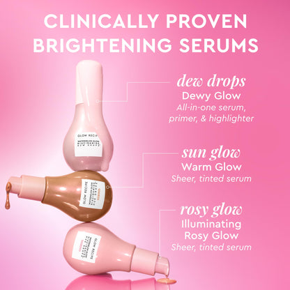 Glow Recipe Watermelon Niacinamide Dew Drops - Brightening, Plumping Hydrating Face Serum, Makeup Primer + Liquid Highlighter with Hyaluronic Acid - dailyvitalstore