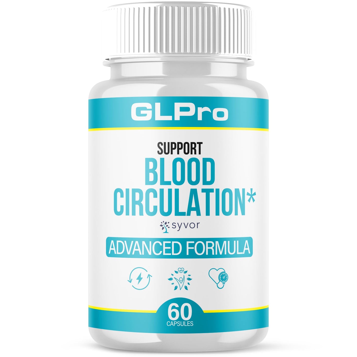 GLPro Blood Capsules, Official GLPro Blood Health Support Pills with All Natural Ingredients, Advanced Formula Supplement with Maximum Strength Premium Vitamins for Women and Men (60 Capsules) - dailyvitalstore