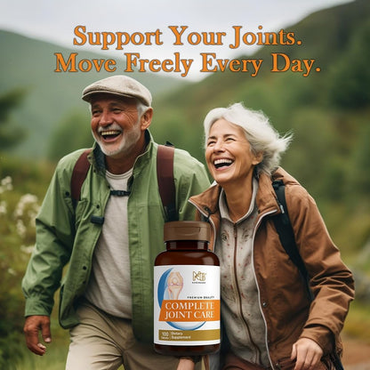 Glucosamine Chondroitin MSM Complete Joint Care Supplement | Glucosamine HCl, Chondroitin, MSM, Boswellia & Ginger | Supports Joint Mobility & Flexibility | 100 Tablets - dailyvitalstore