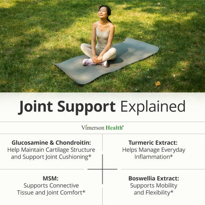 Glucosamine Chondroitin MSM – Joint Support Supplement for Women and Men with Glucosamine Sulfate 1500 mg, Chondroitin and MSM – for Cartilage, Joint Health and Flexibility – 90 Capsules - dailyvitalstore