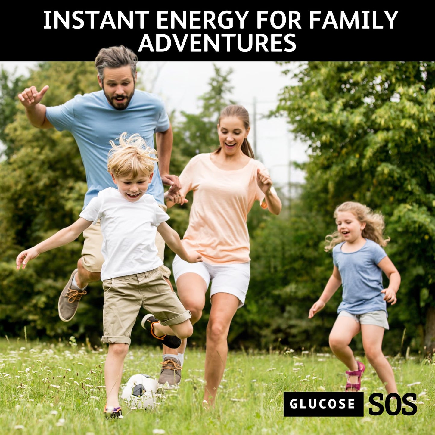 Glucose SOS Glucose Powder Packets with Natural Dextrose, Fast-Absorption That Instantly Dissolves in Your Mouth with No Water Needed, Sweet & Tangy 12 Servings - dailyvitalstore