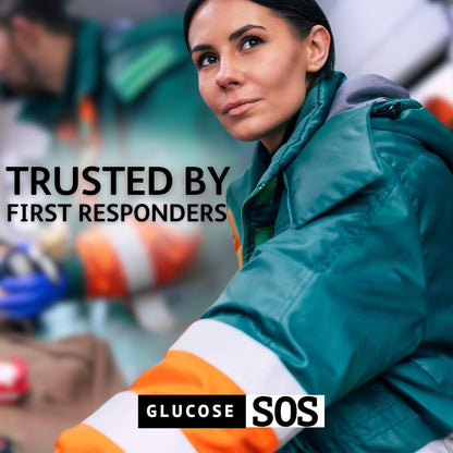 Glucose SOS Glucose Powder Packets with Natural Dextrose, Fast-Absorption That Instantly Dissolves in Your Mouth with No Water Needed, Sweet & Tangy 12 Servings - dailyvitalstore