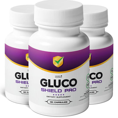 GlucoShield Pro - Natural Supplement with Vitamins B1, B2, B6, Magnesium, Zinc & Calcium | Non-GMO, Stimulant-Free, Easy-to-Take | Made in the USA, GMP-Certified | 30 Capsules, 3 Month Supply - dailyvitalstore