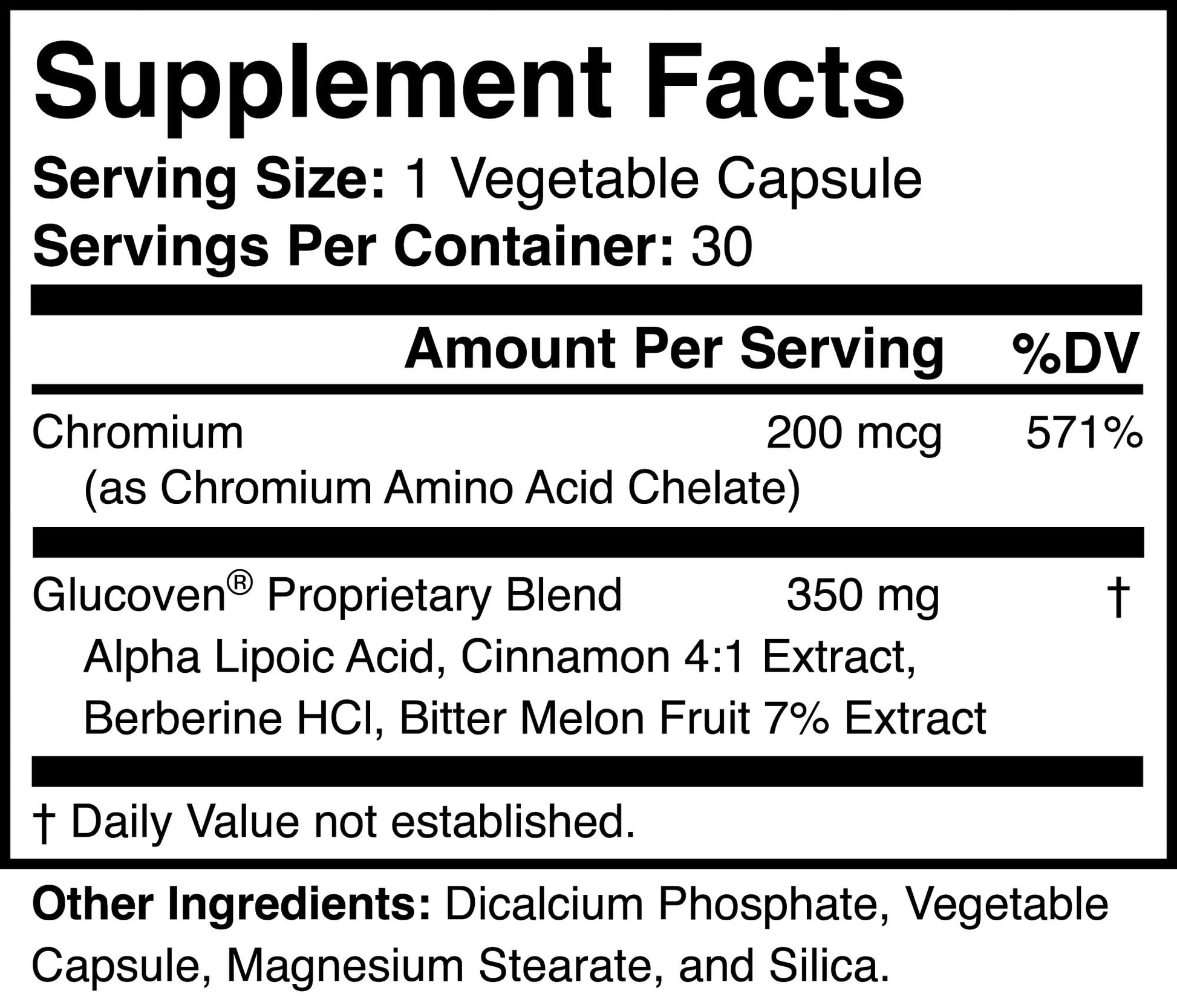 Glucoven - Natural Metabolic Support Supplement - Non-GMO, Vegan, Gluten-Free - dailyvitalstore