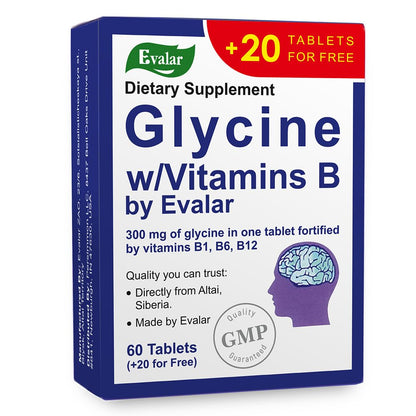 Glycine Forte Evalar 60 Tabs - dailyvitalstore