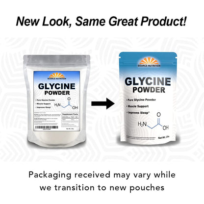 Glycine Powder (2 lbs) - Promotes Restful Sleep, Muscle Energy and Strength, Memory and Cognition Support (Resealable Bag) - dailyvitalstore