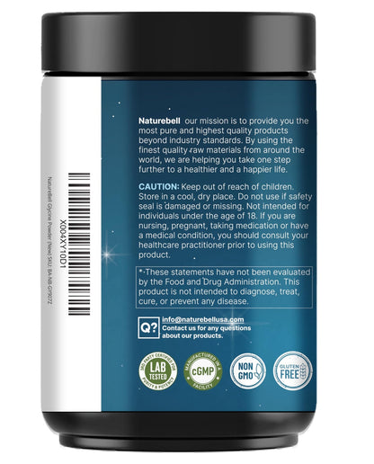 Glycine Powder, 300 Servings (2 lb) – 3,000 mg Free-Form Glycine Per Serving – Unflavored Pure Powder – Non-GMO, cGMP Manufactured - dailyvitalstore
