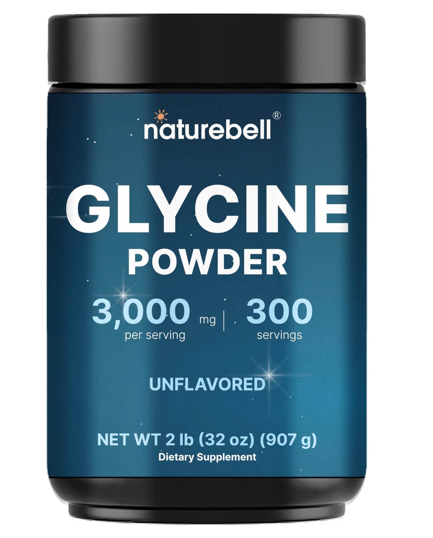 Glycine Powder, 300 Servings (2 lb) – 3,000 mg Free-Form Glycine Per Serving – Unflavored Pure Powder – Non-GMO, cGMP Manufactured - dailyvitalstore