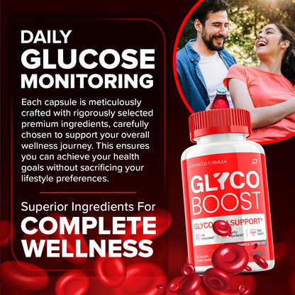 Glyco Boost Capsules – GlycoBoost Advanced Supplement, All Natural Formula to Maintain Healthy Levels, Maximum Strength Formula, Glyco Boost Pills Reviews (3 Pack - 180 Capsules) - dailyvitalstore