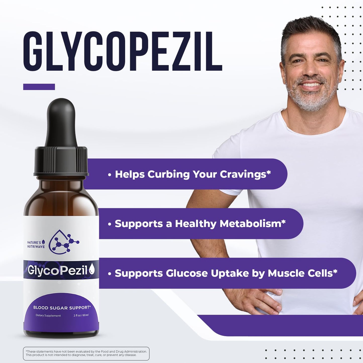 GlycoPezil – Daily Liquid Botanical Supplement with Chromium, Maca Root, Ginseng & Plant Extracts – Clean, Stimulant-Free Formula – GMP-Certifed, Non-GMO, Made in USA - 2 fl oz, 1 Month Supply - dailyvitalstore